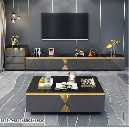 Ensemble de Salon 4 Pièces 8892 - Tables TV & Tables Basses - Design Moderne Ensemble de Salon 4 Pièces 8892 - Tables TV & Tables Basses - Design Moderne