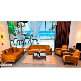Ensemble de Salon 7 Places en Velours  : Élégance et Design Moderne
