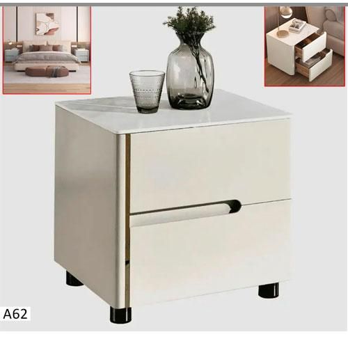 Table de Chevet A62 - 2 Tiroirs de Rangement - Couleur Beige Table de Chevet A62 - 2 Tiroirs de Rangement - Couleur Beige