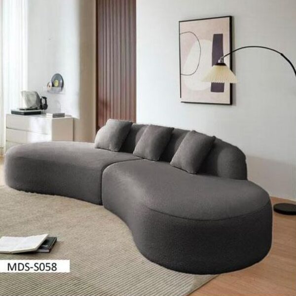 Canapé Incurvé 4 Places MDS-S058 en Tissu  : Confort et Élégance