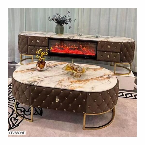 Ensemble Table TV & Table Basse 8899 - Design Moderne