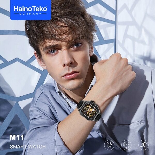 Montre Connectée HainoTeko M11 - Appels Bluetooth, Boîtier Métal et Suivi de Santé Montre Connectée HainoTeko M11 - Appels Bluetooth, Boîtier Métal et Suivi de Santé