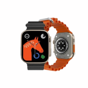 Montre Connectée S8 Ultra Max - Écran 2.02" - Boîtier Titane - Noir