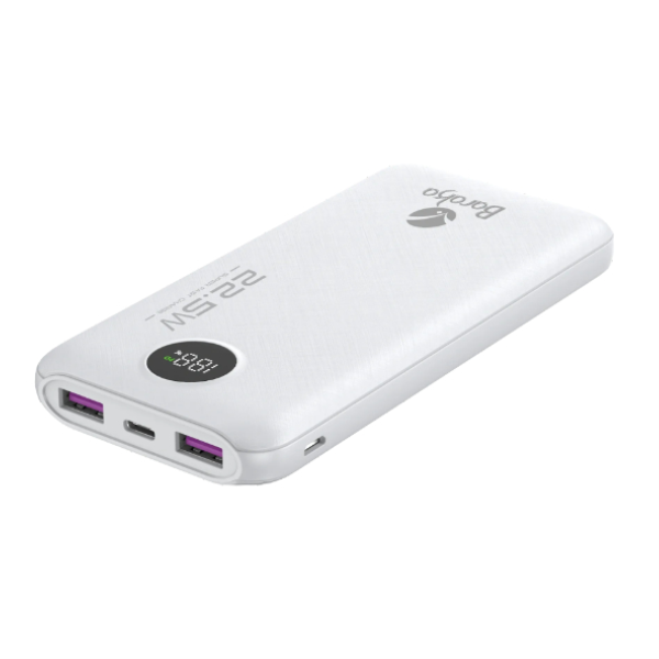 Power Bank-Baraka BRK-PB22 Blanc (10000MAH) (Haute Capacité pour Smartphones et Tablettes) Power Bank-Baraka BRK-PB22 Blanc (10000MAH) (Haute Capacité pour Smartphones et Tablettes)