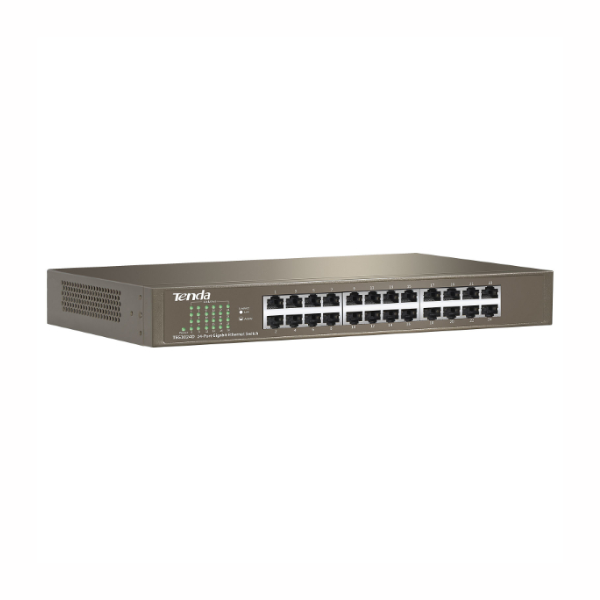 Switch Tenda TEG1024D – 24 Ports Gigabit 10/100/1000 Mbps, Boîtier Métal, Protection Foudre 6KV, Plug & Play Switch Tenda TEG1024D – 24 Ports Gigabit 10/100/1000 Mbps, Boîtier Métal, Protection Foudre 6KV, Plug & Play