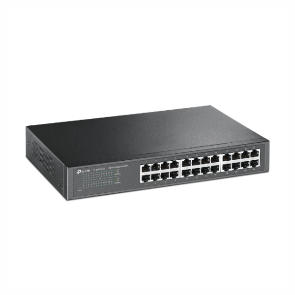 Switch TP-Link TL-SG1024D – 24 Ports Gigabit 10/100/1000 Mbps, Montable sur Rack, Écoénergétique & Plug-and-Play Switch TP-Link TL-SG1024D – 24 Ports Gigabit 10/100/1000 Mbps, Montable sur Rack, Écoénergétique & Plug-and-Play