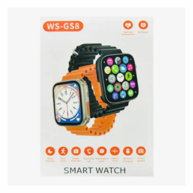 Montre Connectée WSTER WS-GS8 - Écran 2.2" et Appels Bluetooth - Orange et Noir – Image 3