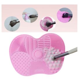 Tapis de nettoyage pour pinceaux de maquillage en silicone – Nettoyage rapide, doux et efficac