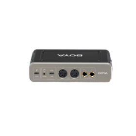 BOYA BY-AM4 – Interface Audio USB-C Double Canal avec MIDI, Monitoring & Suppression de Bruit