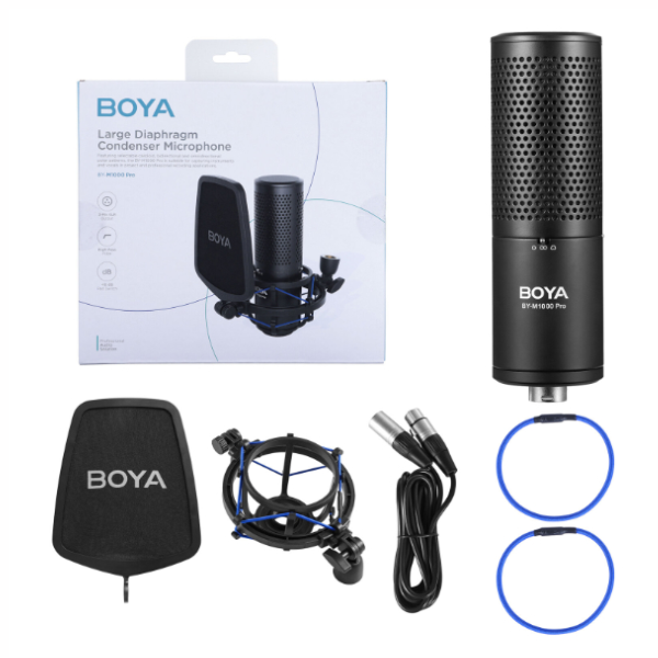 BOYA BY-M3 – Micro Cravate à Condensateur USB-C – Omnidirectionnel – Câble 6 m