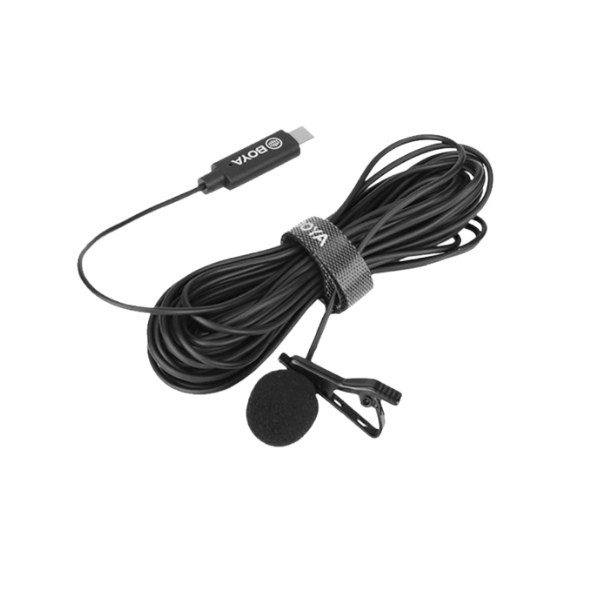 BOYA BY-M3 – Micro Cravate à Condensateur USB-C – Omnidirectionnel – Câble 6 m
