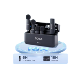 BOYA BY‑V4D – Micro cravate sans fil Lightning pour 4 personnes, ultracompact, portée 200 m – Image 2