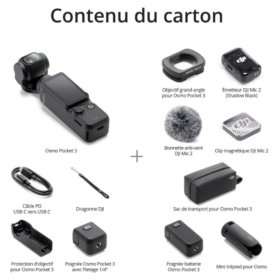 Caméra portable-DJI Osmo Pocket 3 Creator Combo  4K – Image 5