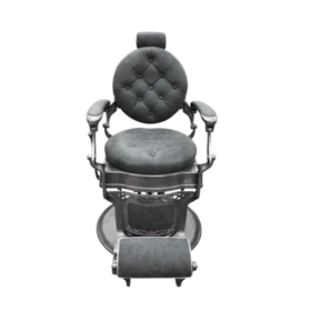 CHAISE DE BARBIER RS-BC8799QH – Fauteuil professionnel gris, confort mémoire de forme et structure inox