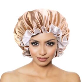 Bonnet en satin réversible – Protection capillaire jour et nuit, confort et style 2-en-1