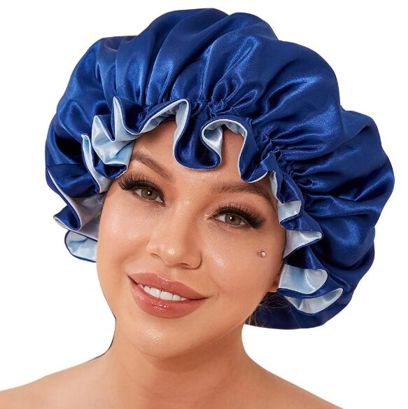 Bonnet en satin réversible – Protection capillaire jour et nuit, confort et style 2-en-1