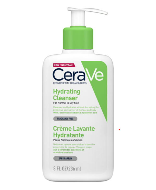 Crème Lavante Hydratante CeraVe 236ml – Soin Quotidien pour Peaux Sèches et Sensibles