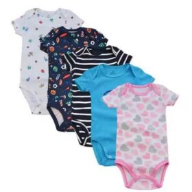 Pack de 5 vêtements pour bébé FILLE - couleur aleatoire - 0 A 6MOIS ET 6 A 12MOIS