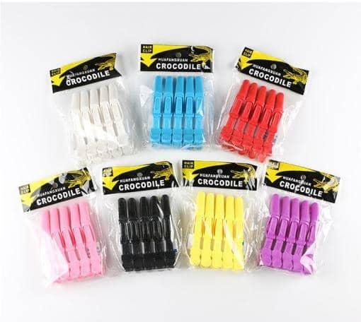 Lot de 10 Pinces à Cheveux Crocodiles