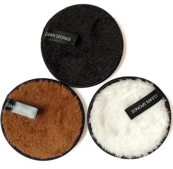 Éponges démaquillantes lavables – Pack de 2 pour soin du visage écologique