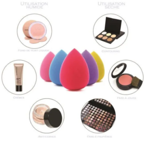 Éponges de maquillage – Pack de 24 (Pour fond de teint fluide, crème ou poudre) – Image 2
