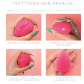 Éponges de maquillage – Pack de 24 (Pour fond de teint fluide, crème ou poudre) – Image 3