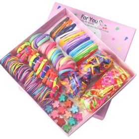 Accessoires cheveux pour bébés filles – Pack de 780 pièces colorées : élastiques, chouchous, pinces et barrettes