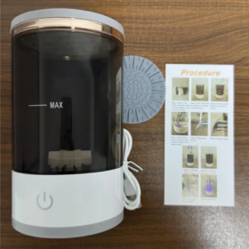 Nettoyeur de pinceaux de maquillage électrique automatique avec USB – Image 3