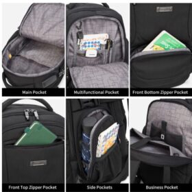 Sac à Dos OCEANO 3530S : 14 pouces, Étanche & Port de Charge USB – Image 2