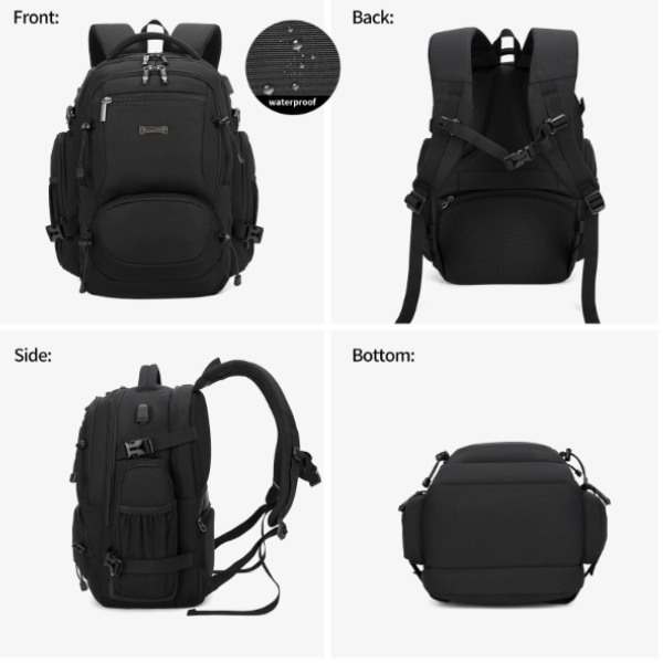 Sac à Dos OCEANO 3530S : 14 pouces, Étanche & Port de Charge USB