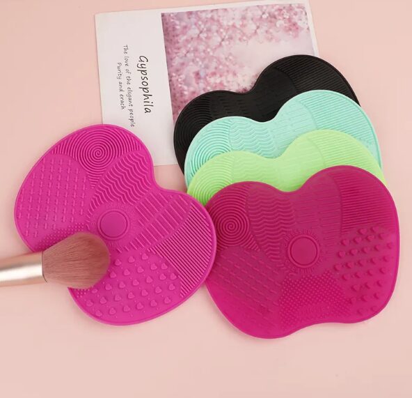 Tapis de nettoyage pour pinceaux de maquillage en silicone – Nettoyage rapide, doux et efficac