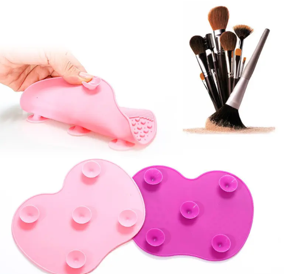 Tapis de nettoyage pour pinceaux de maquillage en silicone – Nettoyage rapide, doux et efficac
