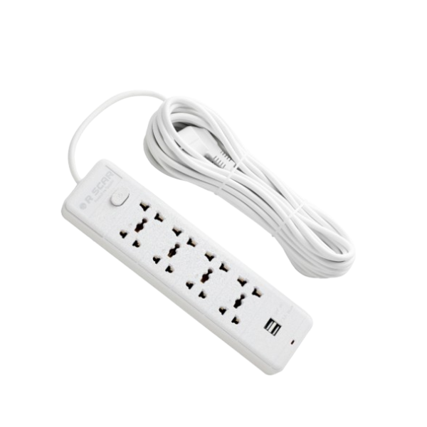 Rallonge Électrique R SCAR RS-114U (10M)-( 2 ports USB )
