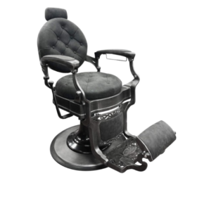 CHAISE DE BARBIER RS-BC8799QH – Fauteuil professionnel gris, confort mémoire de forme et structure inox – Image 2