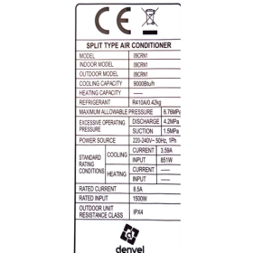 Split DENVEL MSAF-09CRN1- 9000BTU – Image 7