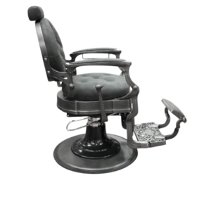 CHAISE DE BARBIER RS-BC8799QH – Fauteuil professionnel gris, confort mémoire de forme et structure inox – Image 3