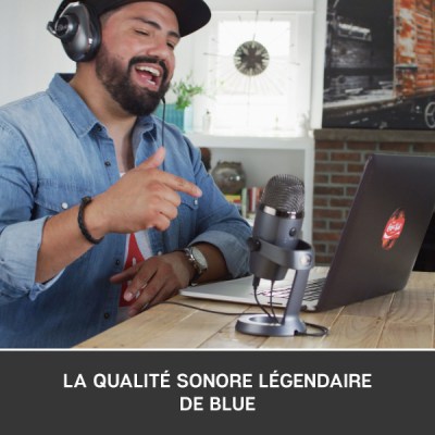 Micro à 2 capsules Logitech Blue Yeti Nano USB