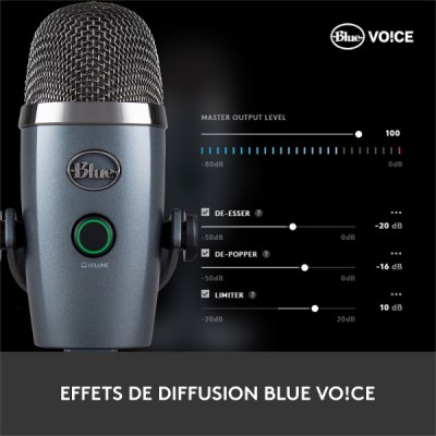 Micro à 2 capsules Logitech Blue Yeti Nano USB