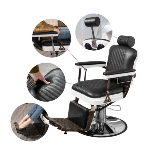 Chaise Coiffeur RS-BC8754 Noir – Fauteuil professionnel moderne, réglable et ultra confortable Chaise Coiffeur RS-BC8754 Noir – Fauteuil professionnel moderne, réglable et ultra confortable