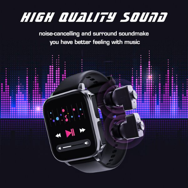 Montre intelligente étanche T22 2 en 1 TWS Montre intelligente étanche T22 2 en 1 TWS