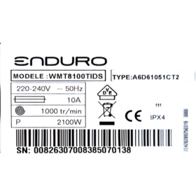 Machine à laver Enduro WMT8100TIDS- 8Kg – Image 3