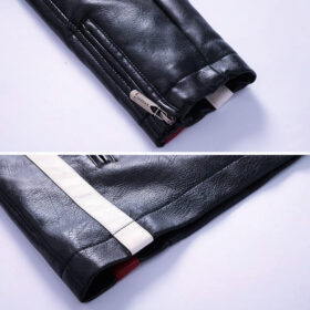 Blouson Aviateur Homme “Road King” – Cuir PU, Style Moto Pilote – Tailles M à 3XL – Image 4