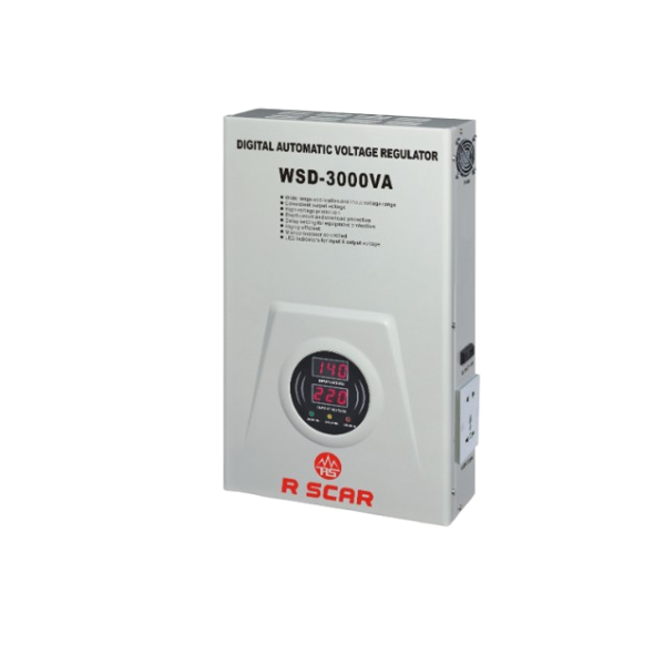 Régulateur mural automatique R SCAR WSD-3000VA (3KVA) Régulateur mural automatique R SCAR WSD-3000VA (3KVA)