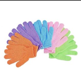 Lot de 5 Paires de Gants Exfoliants Multicolores pour le Bain  Nettoyage en Profondeur & Peau Douce Lot de 5 Paires de Gants Exfoliants Multicolores pour le Bain  Nettoyage en Profondeur & Peau Douce
