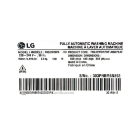 Machine à laver LG FH2J3WDNPO -  6.5 kg – Image 8