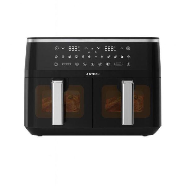 Air fryers-Friteuse à air Double compartiment Astech AF0107BXB 10L 1300W