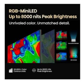 Téléviseur Hisense 116UX ULED 4K – RGB Mini-LED, Quantum Dot, 116" (Google tv) – Image 11