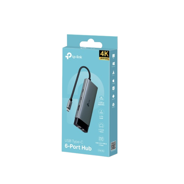 Convertisseur TP-LINK TL-UH6120C (USB Type-C 6 in 1 Hub) Convertisseur TP-LINK TL-UH6120C (USB Type-C 6 in 1 Hub)