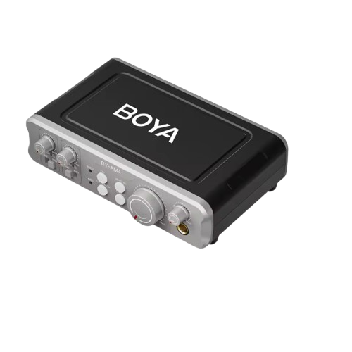 BOYA BY-AM4 – Interface Audio USB-C Double Canal avec MIDI, Monitoring & Suppression de Bruit BOYA BY-AM4 – Interface Audio USB-C Double Canal avec MIDI, Monitoring & Suppression de Bruit
