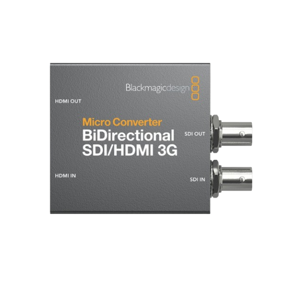 Blackmagic Micro Converter BiDirectional SDI/HDMI 3G – Conversion Simultanée SDI ⇄ HDMI jusqu’à 1080p60 Blackmagic Micro Converter BiDirectional SDI/HDMI 3G – Conversion Simultanée SDI ⇄ HDMI jusqu’à 1080p60